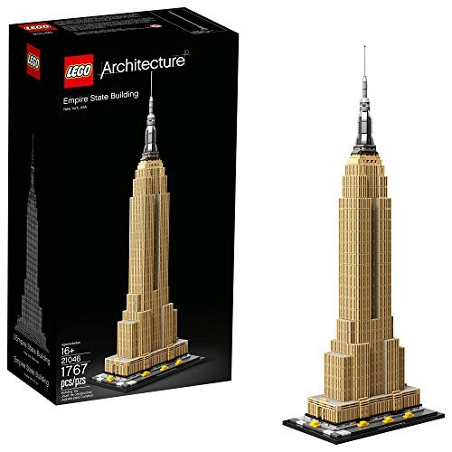 LEGO® Architecture Empire State Building 21046 New York City Skyline Architecture Model Kit for Adults and Kids, Build It Yourself Model Skyscraper (1767 Pieces)