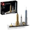 LEGO® Architecture New York City 21028, Build It Yourself New York Skyline Model Kit for Adults and Kids (598 Pieces)