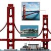 LEGO® Architecture Skyline Collection 21043 San Francisco Building Kit Includes Alcatraz Model, Golden Gate Bridge and Other San Francisco Architectural Landmarks (565 Pieces) - Image 7