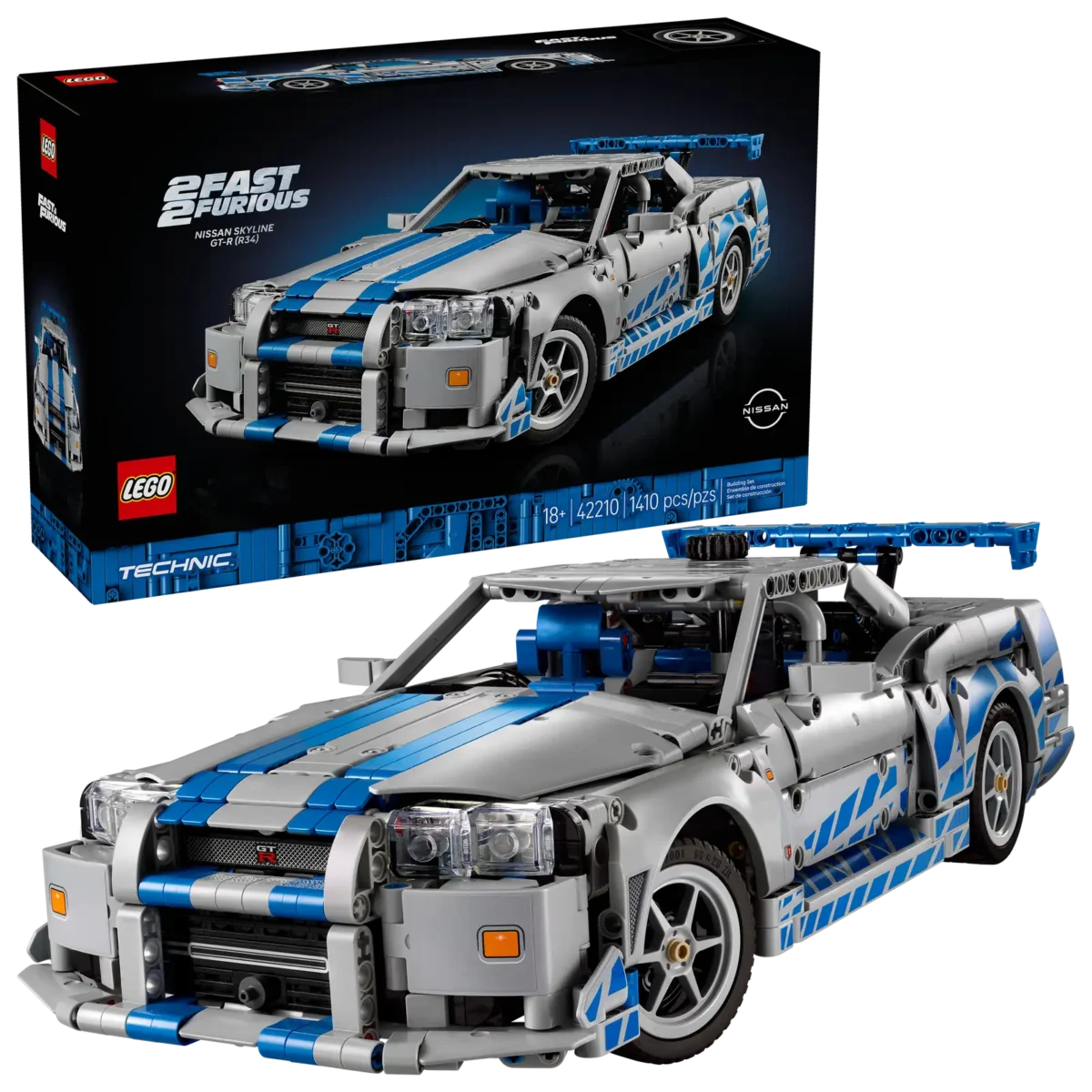 LEGO® Technic 2 Fast 2 Furious Nissan Skyline GT-R (R34) Car - Image 6